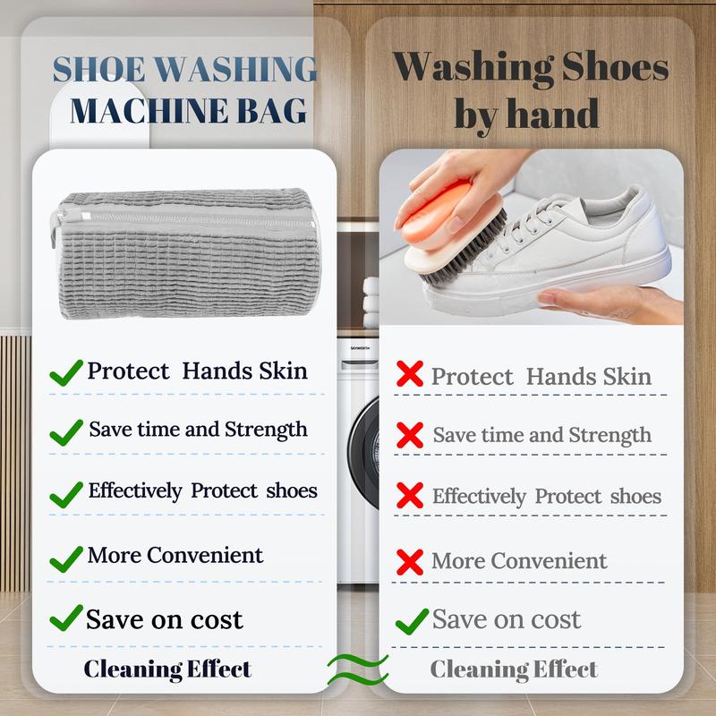Shoe Washing Machine Bag, Laundry Shoe Bag for Washer and Dryer,1Pcs Reusable Shoe Bag for Washing Machine Fit Most Shoes Types