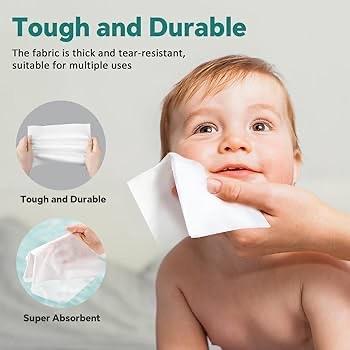 Mini Disposable Face Towel, 1/2/4 Packs Face Towelettes for Washing & Drying, Soft Thick Tissues, Soft Dry Wipes Facial Tissue for Travel, Camping, Home Hand Wipes and Other Outdoor Activities Use, Toilet Napkin