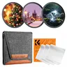 【K&F CONCEPT】(3 PCS) Star Filters Kit 4 Points 6 Points 8 Points Cross Screen Starburst Filters Set 18 Layer Coating Ultra Slim Optical Glass Camera Lens Filter with 3 Cleaning Cloths & Holds 3 Lens Filters Protective Case, Alloy, Dustproof