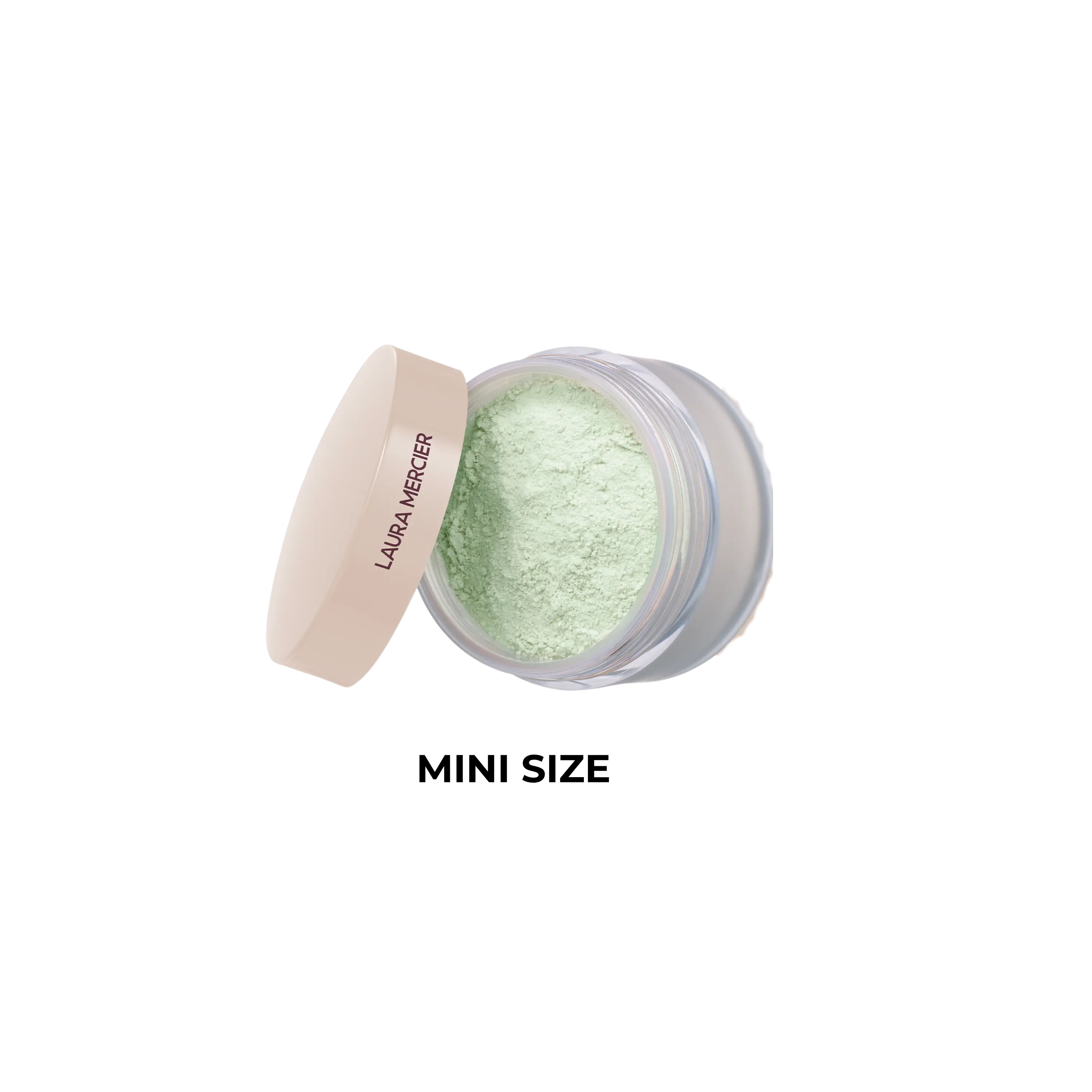 Laura Mercier Mini Translucent Loose Setting Powder in Mint - Travel Friendly, Reduces Redness, Hydrating
