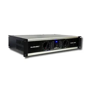 MUSYSIC SYS‑3200 Professional Power Amplifier – 3200W Peak, 2U Rackmount, XLR/¼" Inputs, Speakon & Binding Post Outputs