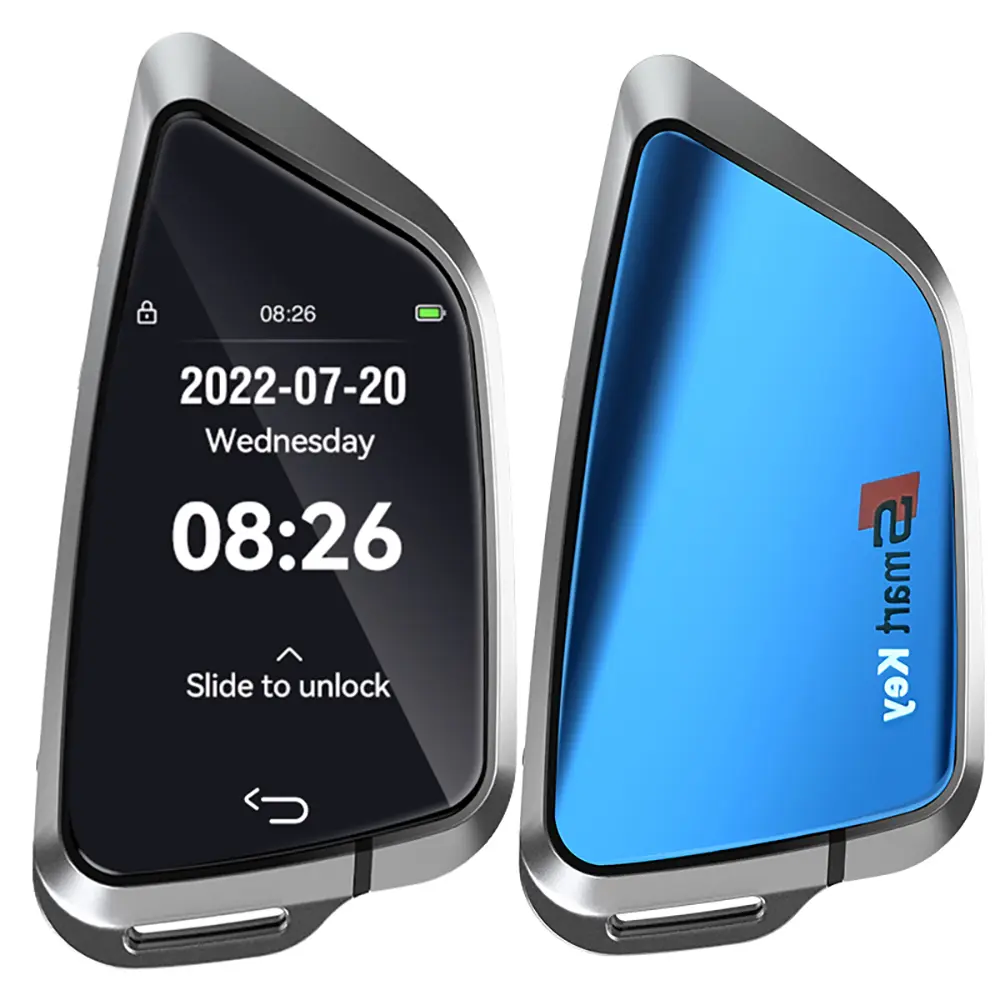 Joysync Smart Car Key Accessory with 2" HD Touchscreen LCD, Remote Keyless Entry, 12-Language Support, Key Fob Replacement for Toyota, Honda, Nissan Car Trunk, Car Key Accessories