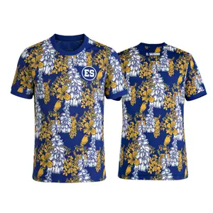 2025 El Salvador National Team Pre-Match 4 Short Sleeve Soccer Jersey Fans Version Breathable