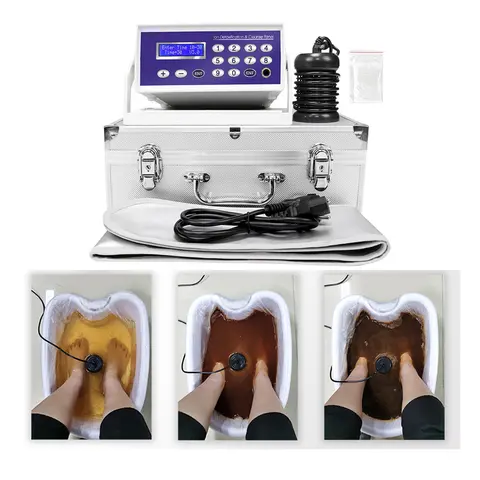 2026 Salon-Grade Portable Ionic Foot Bath Spa Machine - Ion Cell Detox Device with 3 Modes, Detachable Heating Waist Belt, 30-60 Minutes Detox Spa, Dual Feet-Waist Therapy, Living Room Home Massager, Ideal Valentine’s Day Gift for Her (No Basin Included)
