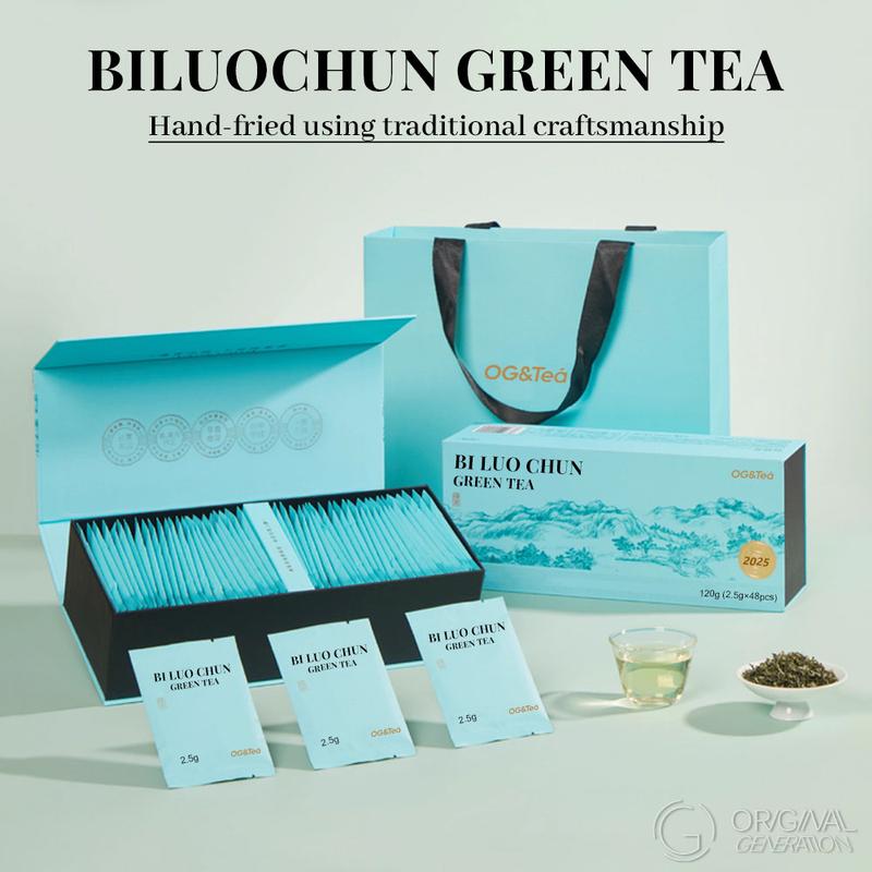 2025 BiLuoChun Green Tea 120g With Magnetic Tea Separator (2.5g×48pcs) 2025 New Green Tea Pan-fried Green Tea
