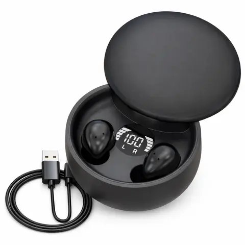 Mini Invisible Bluetooth 5.4 Earbuds Wireless Audio Stereo Headphones, HD Sound Noise Cancelling In-Ear Headset with Mic, for Gamer Stuff & Workout, Gaming Earbuds
