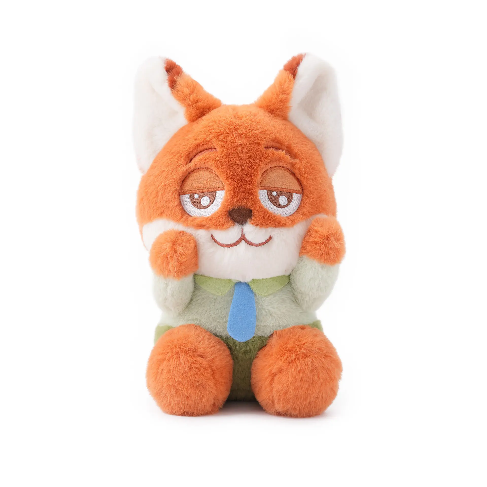 Disney Zootopia Stuffed Toy Collectibles - Nick Wilde & Clawhauser Smile Plush Figures, Cute Collectibles, Soft Cuddle Buddies, Pretend Play Toys, House Decoration Gift for Disney Lovers & Adults