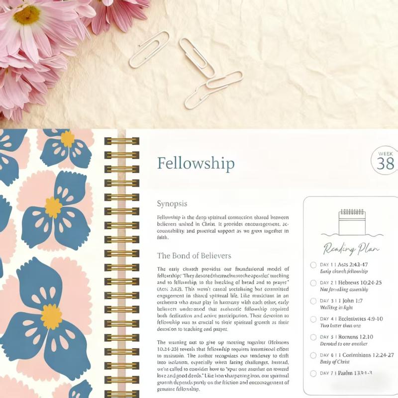 2026 The Bible in One Year| 52 Week Guided Bible Study & Daily Reading Plan| Spiritual Companion & Journal for Adults & Teens| 8.5" x 11" Notebook faith-inspiring book