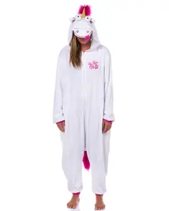 Minion Women's Fluffy Unicorn Costume Unions Suit Fleece Onesie Pajama