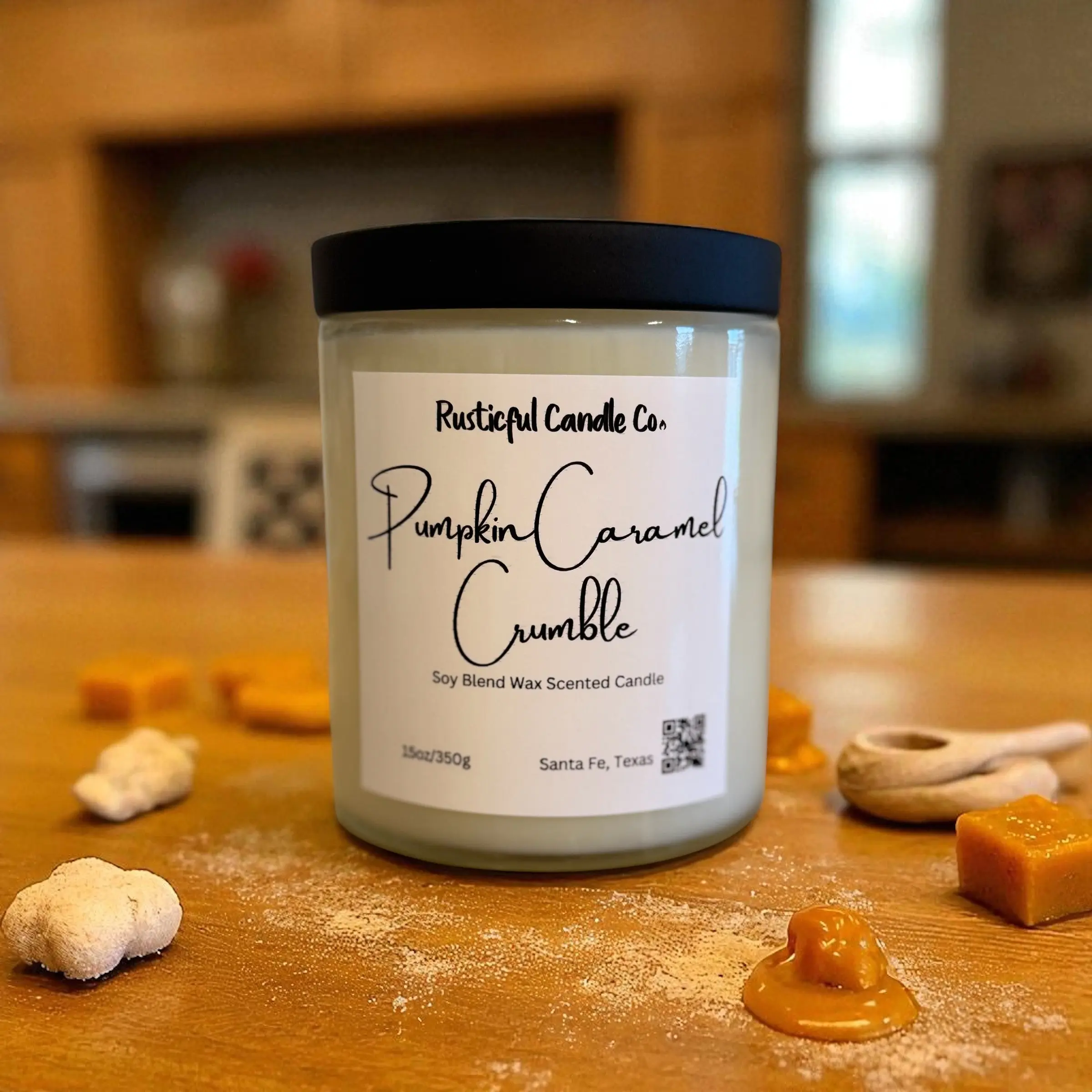Pumpkin Caramel Crumble 2 Wick Scented Candle