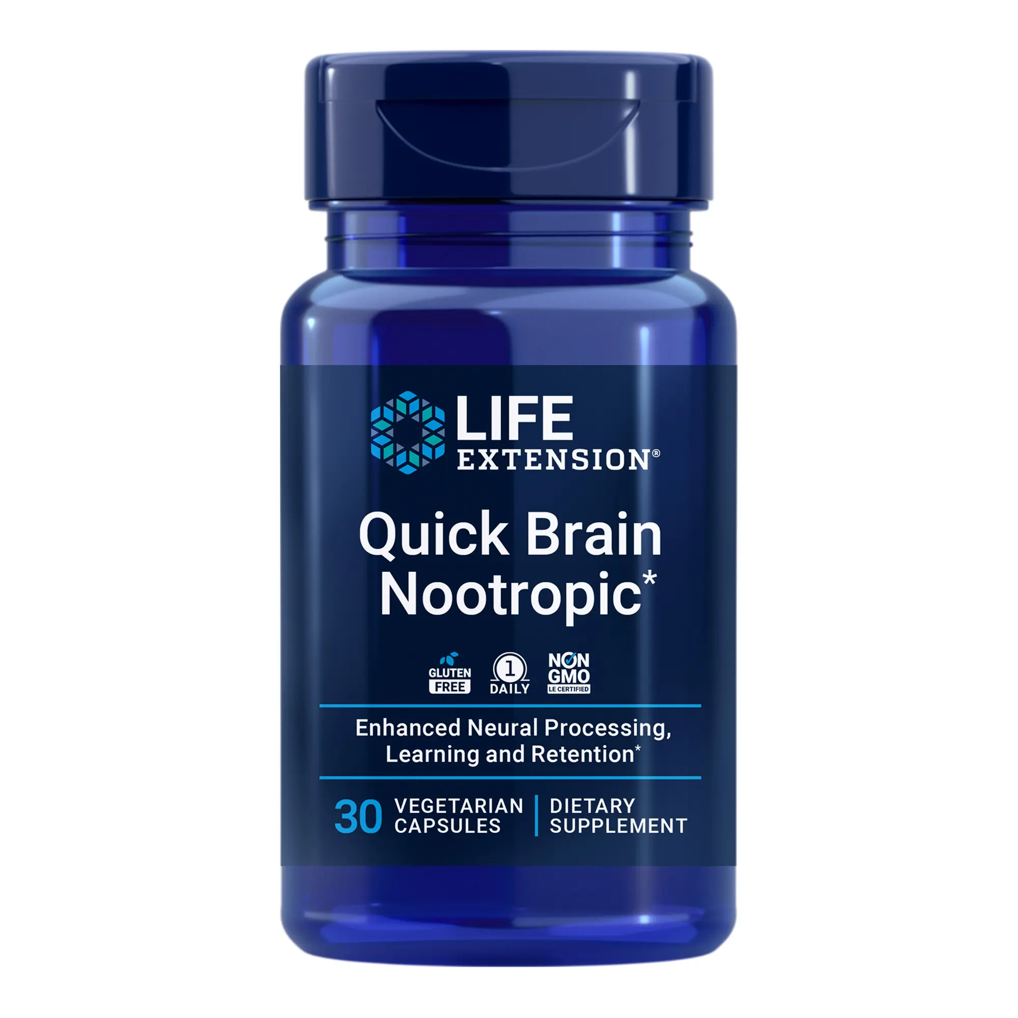 Life Extension Quick Brain Nootropic® 30 Vegetarian Capsules