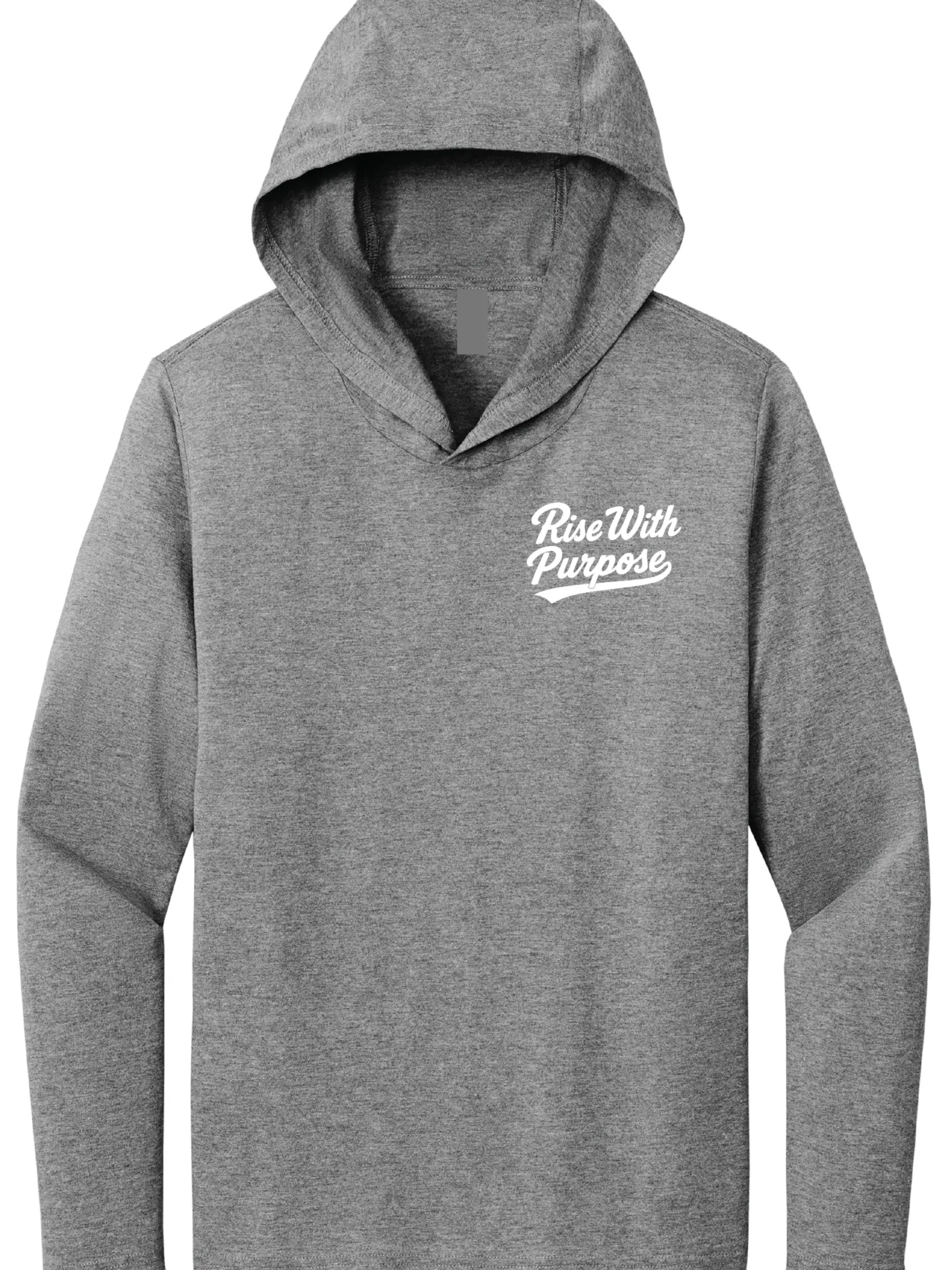 Rise w Purpose_4.5oz Tri-blend Lightweight Hoodie 50/25/25 polyester/combed ring spun cotton/rayon Essential Sweatshirts