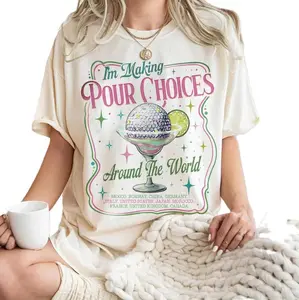 Youth & Adult Retro EPCOT I’m Making Pour Choices Around the World Shirt, World Showcase Drinking Tee, Trip Gift, Epcot Sweatshirt