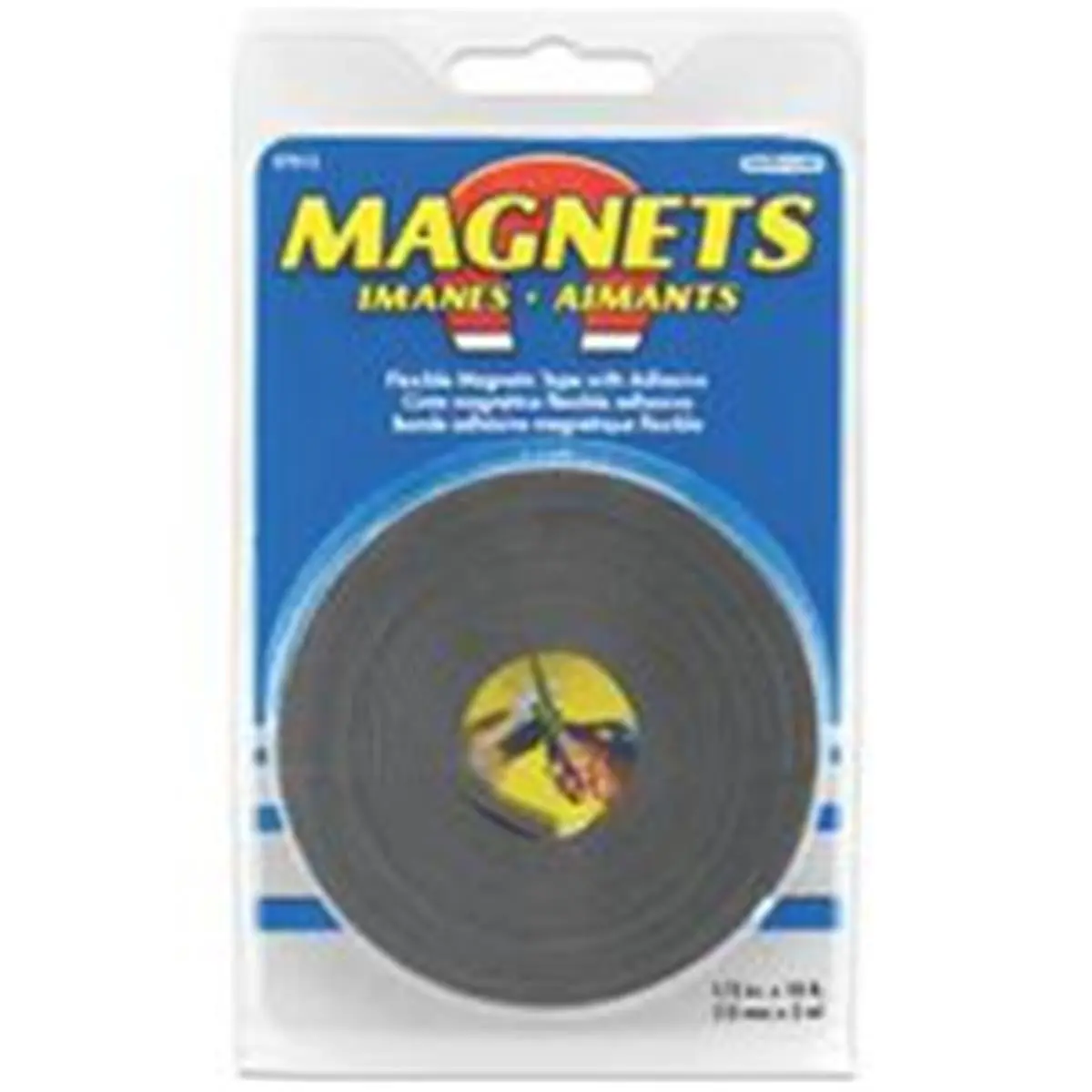 Master Magnetics Flexible Magnetic Tape Roll with Adhesive Liner, 1/2 in. x 10 ft. for Lightweight Home, School & Office Projects, Leisure