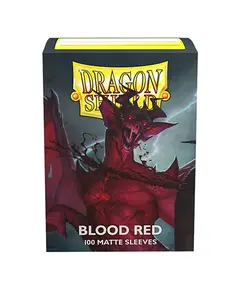 Arcane Tinmen Dragon Shield Sleeves  Matte: Blood Red 100CT - MTG Card Sleeves are Smooth & Tough - Compatible with Pokemon & Magic The Gathering Card Sleeves (AT-11050)