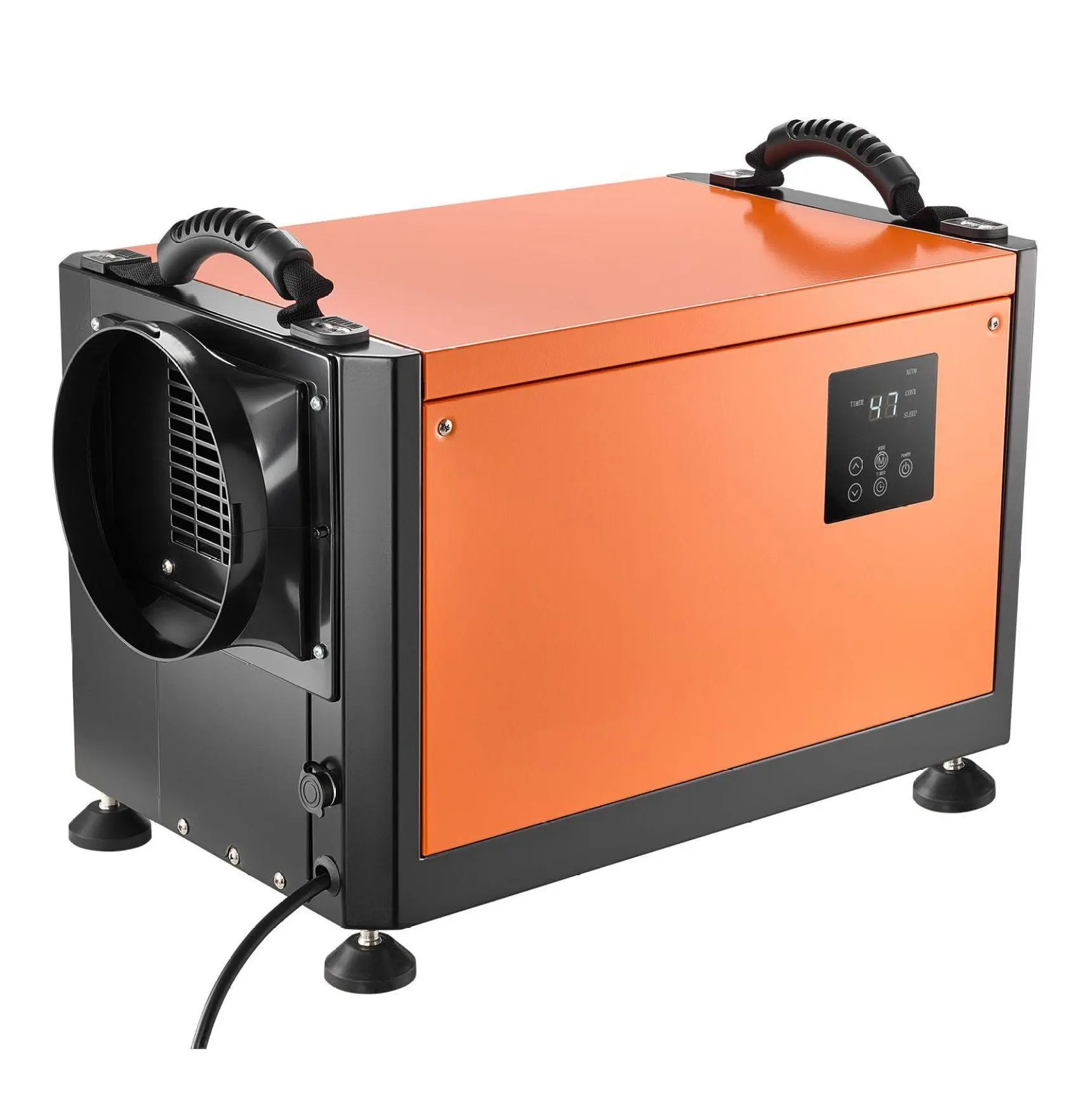 70 Pints Dehumidifier, VEVOR Commercial Dehumidifier with Pump for Crawl Space, Basement, Industrial, Auto Defrost, Galvanized Steel, 2 Drain Hoses 70 Pints with Pump