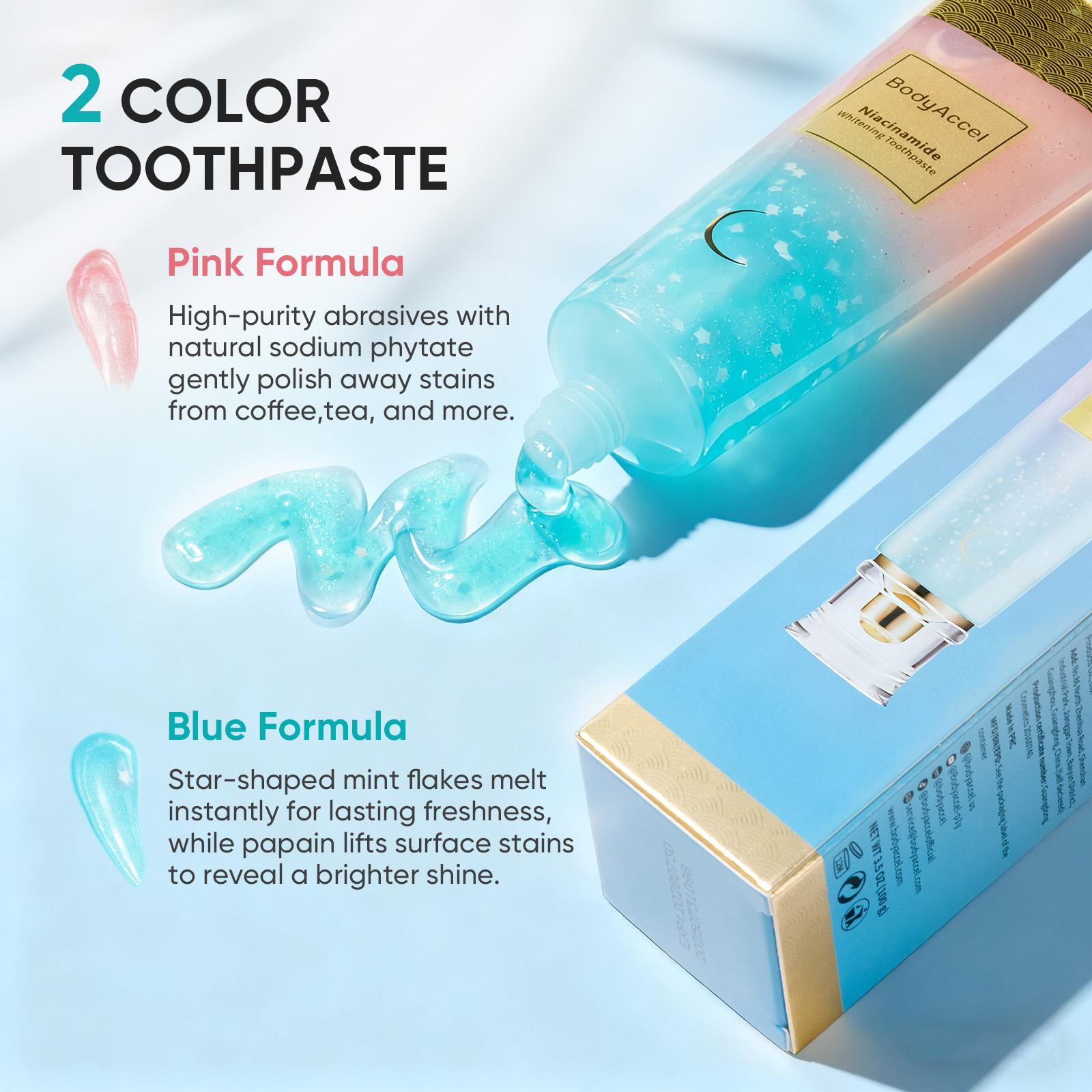 【MAX-Z】BodyAccel Niacinamide Teeth Whitening Toothpaste 【MAX-Z】BodyAccel Niacinamide Teeth Whitening Toothpaste