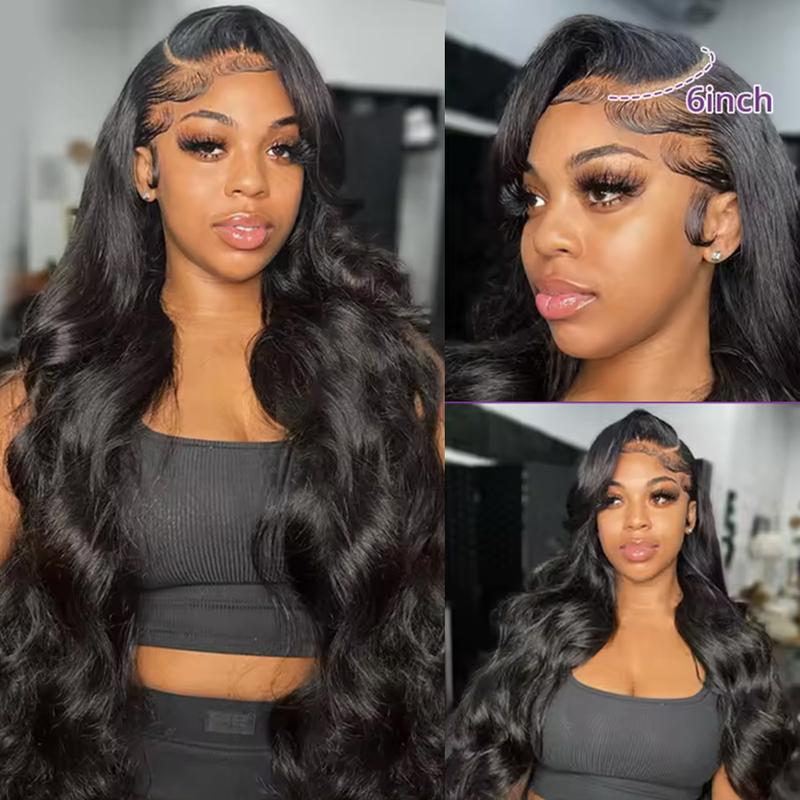 Bling Hair 13x6 Body Wave Lace Front Wigs Human Hair Pre plucked With Baby Hair 180 Density Human Hair Wigs For Women HD Lace Frontal Wig