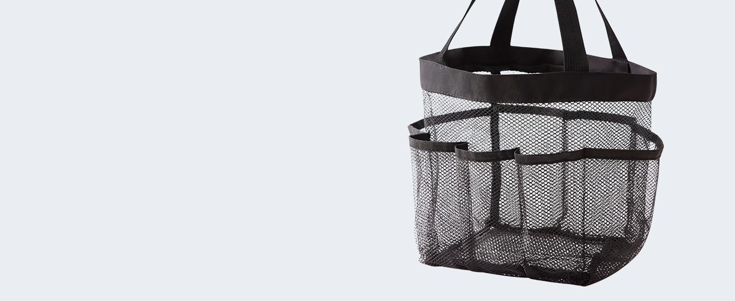 Lifewit Mesh Shower Caddy Portable Shower Tote Bag for College Dorm, Bathroom, Gym, Travel with 7 Storage Pockets for Bathroom Toiletry Essentials
