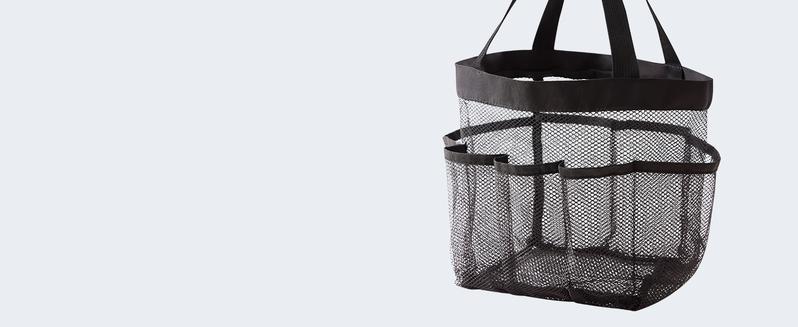 Lifewit Mesh Shower Caddy Portable Shower Tote Bag for College Dorm, Bathroom, Gym, Travel with 7 Storage Pockets for Bathroom Toiletry Essentials