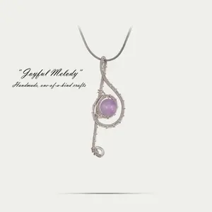 A  Joyful Melody | Handmade Woven Necklace | Pure Handcrafted Wire Wrapping Technique | Daily Wear & Parties | One-of-a-Kind Gift | Romantic Surprise for Valentine’s Day