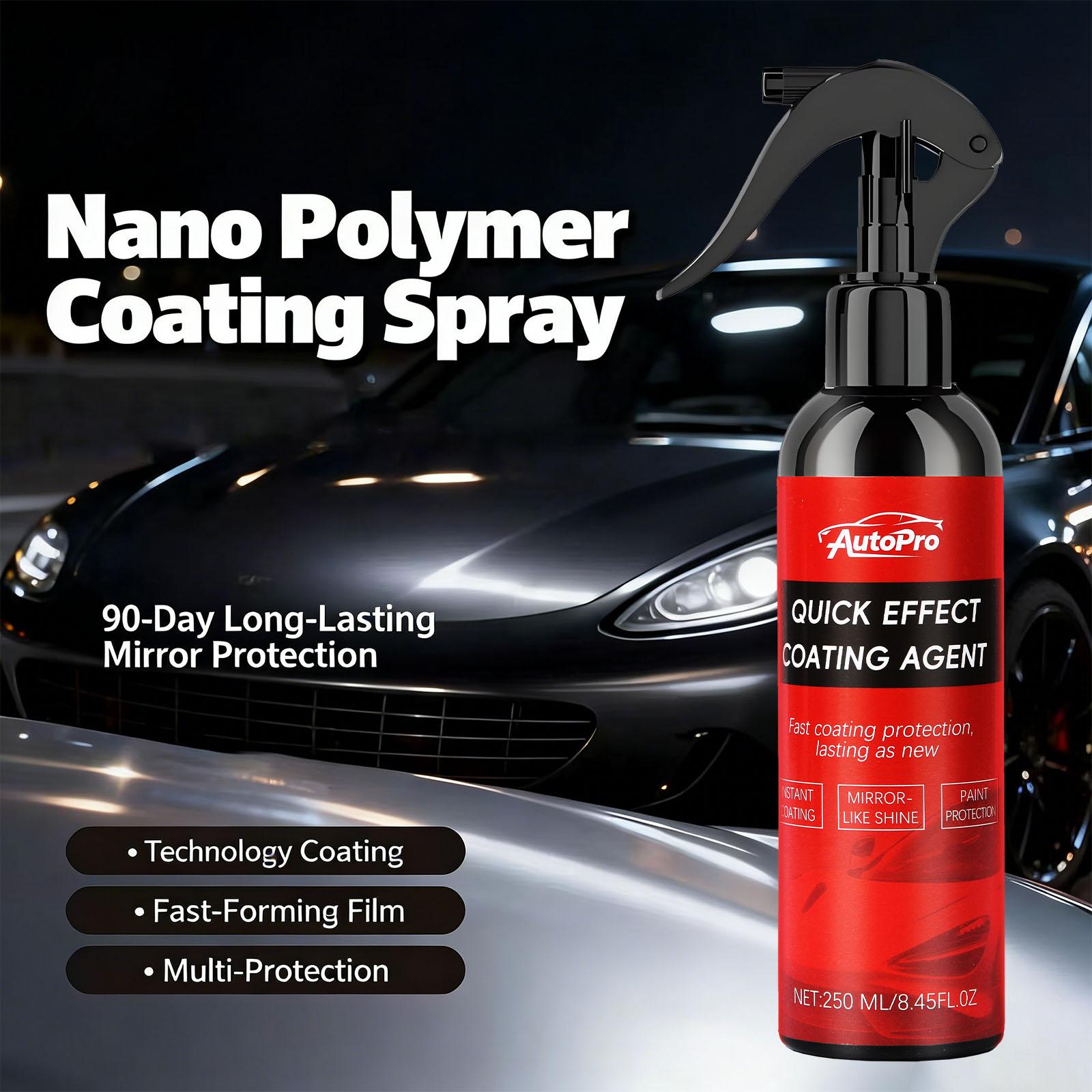 Nano car coating spray - professional coating spray, featuring excellent water bead formation and UV protection, car paint care spray