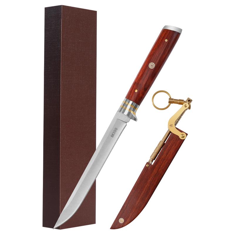 Household fruit knife, wooden handle style, stainless steel knife