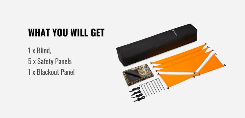 Tidewe Vis360 See Through Ground Blind Swing Door | 360° Camouflage Pop Up Hunting Blind for 2/3 Person | Portable Deer Blind with Orange Cover #Christmas Deal Tidewe Vis360 See Through Ground Blind Swing Door | 360° Camouflage Pop Up Hunting Blind for 2/3 Person | Portable Deer Blind with Orange Cover #Christmas Deal