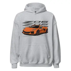 2024 Corvette Z06 Amplify Orange C8 Vette Owners Drivers Hoodie Pullover Sweatshirt