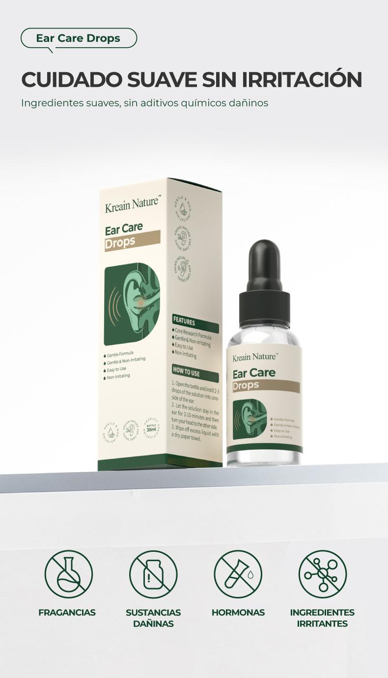 【Buy 1 Get 1 Free】Kreain Nature 4 Ear Care Drops Gentle Formula, Non-Irritating Gentle Formula, Easy to Use & Portable dealsforyoudays