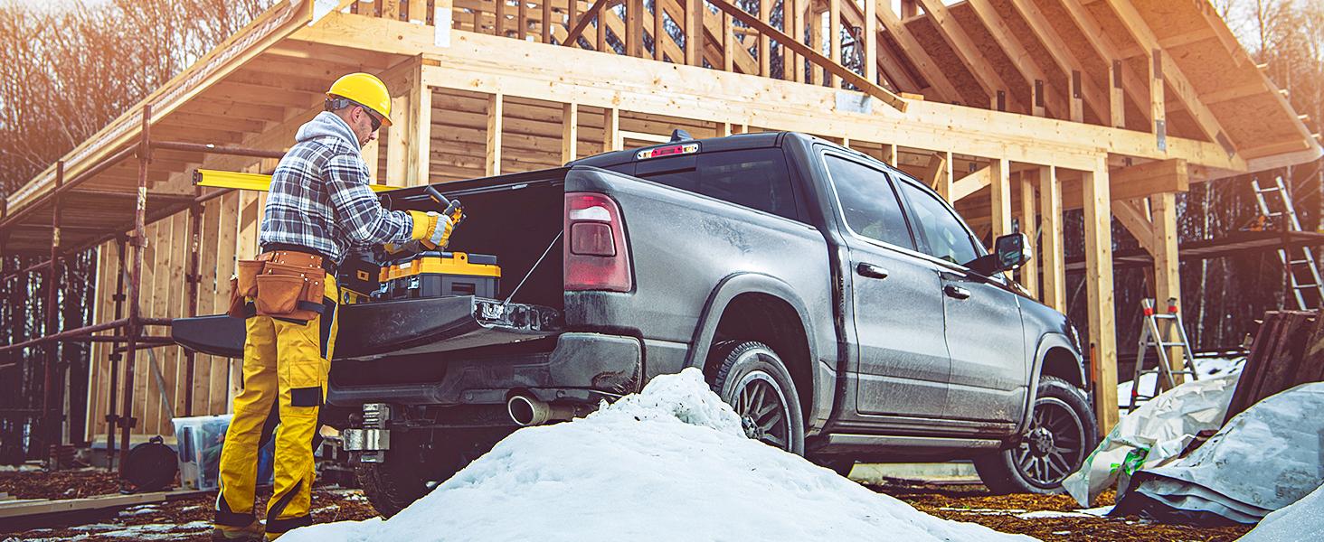 YITAMOTOR Floor Mats Fit for Toyota Tundra 2014-2021/2022-2024 CrewMax Cab/Double Cab, TPE All Weather Tundra Floor Liners Custom Fit 1st & 2nd Row Car Mats