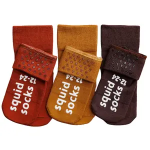 Viscose from Bamboo Socks for Babies - Stay-On, Non-Slip Baby Socks, Shark Tank Featured, Cedar