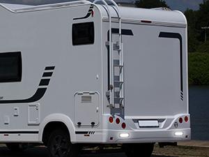 Nilight 5.5 Inch Aluminum Housing Tail Light 2 PCS 24 LED White Back Up Reverse Marker Light Surface Mount IP67 Waterproof for 10-30V RV Camper Trailer Truck Bus Boat