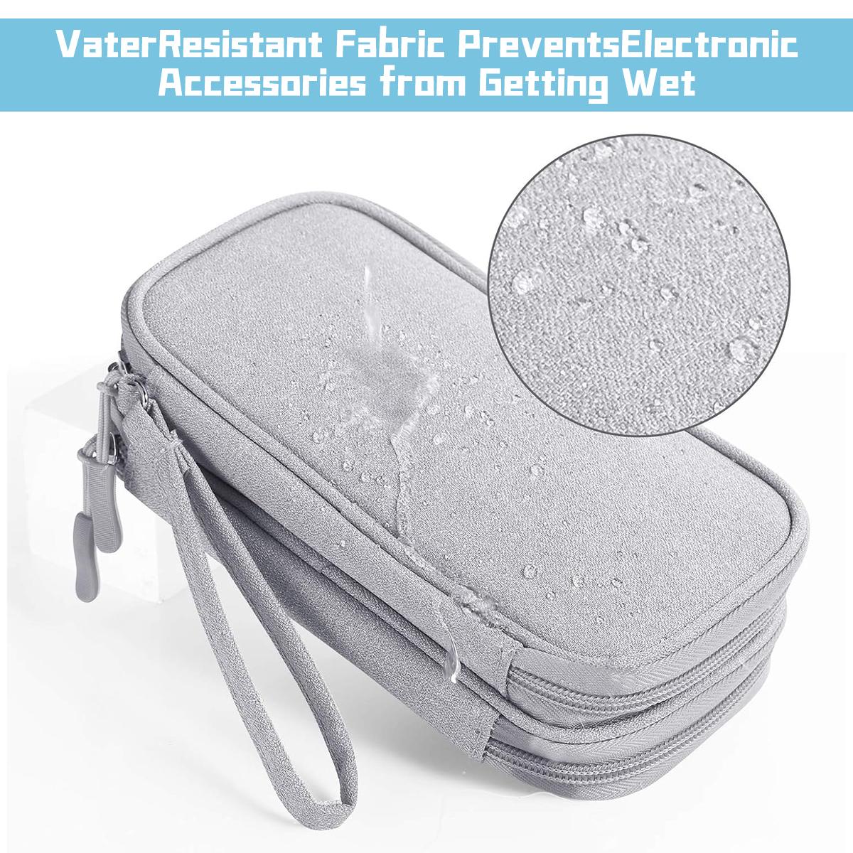 Digital storage bag Portable Multi-grids, multifunctional data cable charging power cable, phone, headphones, digital products, electronic classification Home Office Travel Vacation, Versatile Travel Accessory Waterproof Double Layers Organizer bags