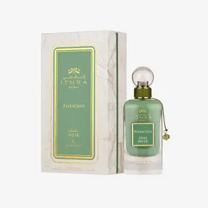 Ard Al Zaafaran Ithra Dubai Pistachio Musk EDP, 100 ML Long-Lasting Creamy Gourmand Scent for Everyday Wear, Unisex Fragrance, Single Item