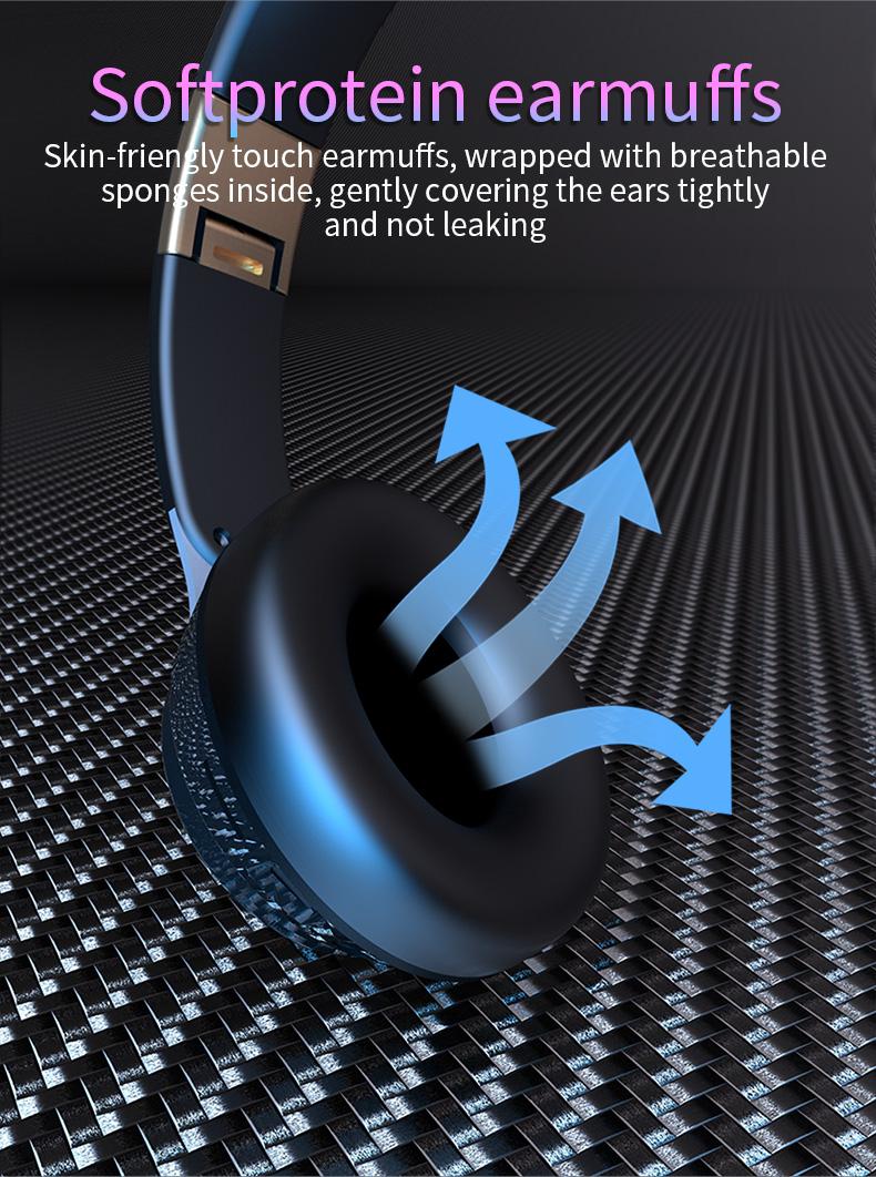 YANUQIA Wireless Headphones,Bluetooth Connection,Long Battery Life of 32 hours,Suitable for Sports,Games,Outdoor,Travel must,Music lovers,Suitable  for Phones and Android, Computers,Laptops and Other Smart Bluetooth Devices, Gift Recommendations