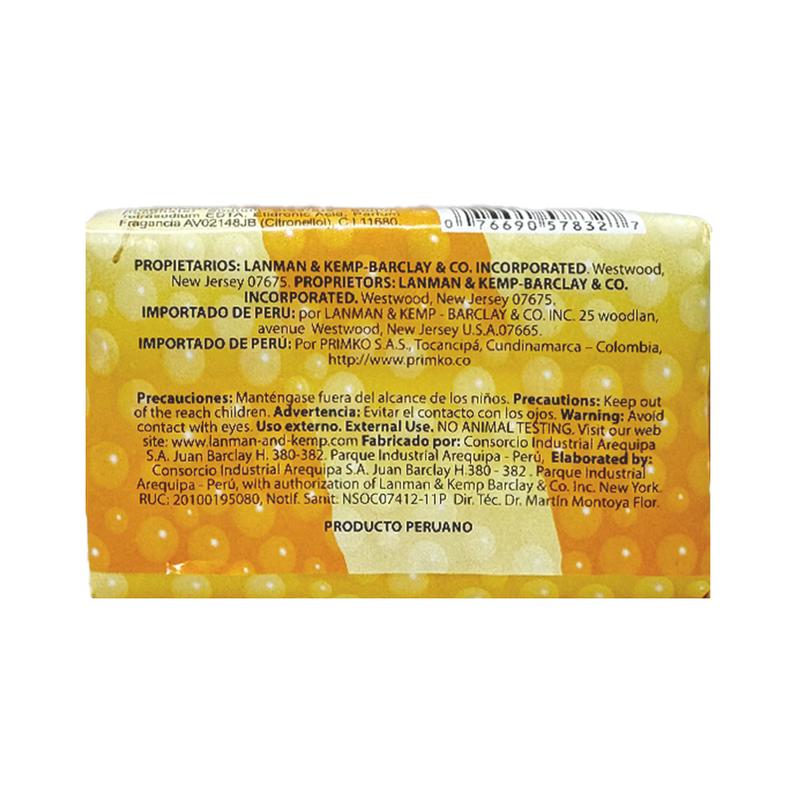 Lanman & Kemp Sulphur Bar Soap 3.3 oz - Traditional Mineral-Based Cleansing Soap with Rich Lather for Deep Clean & Refreshed Skin