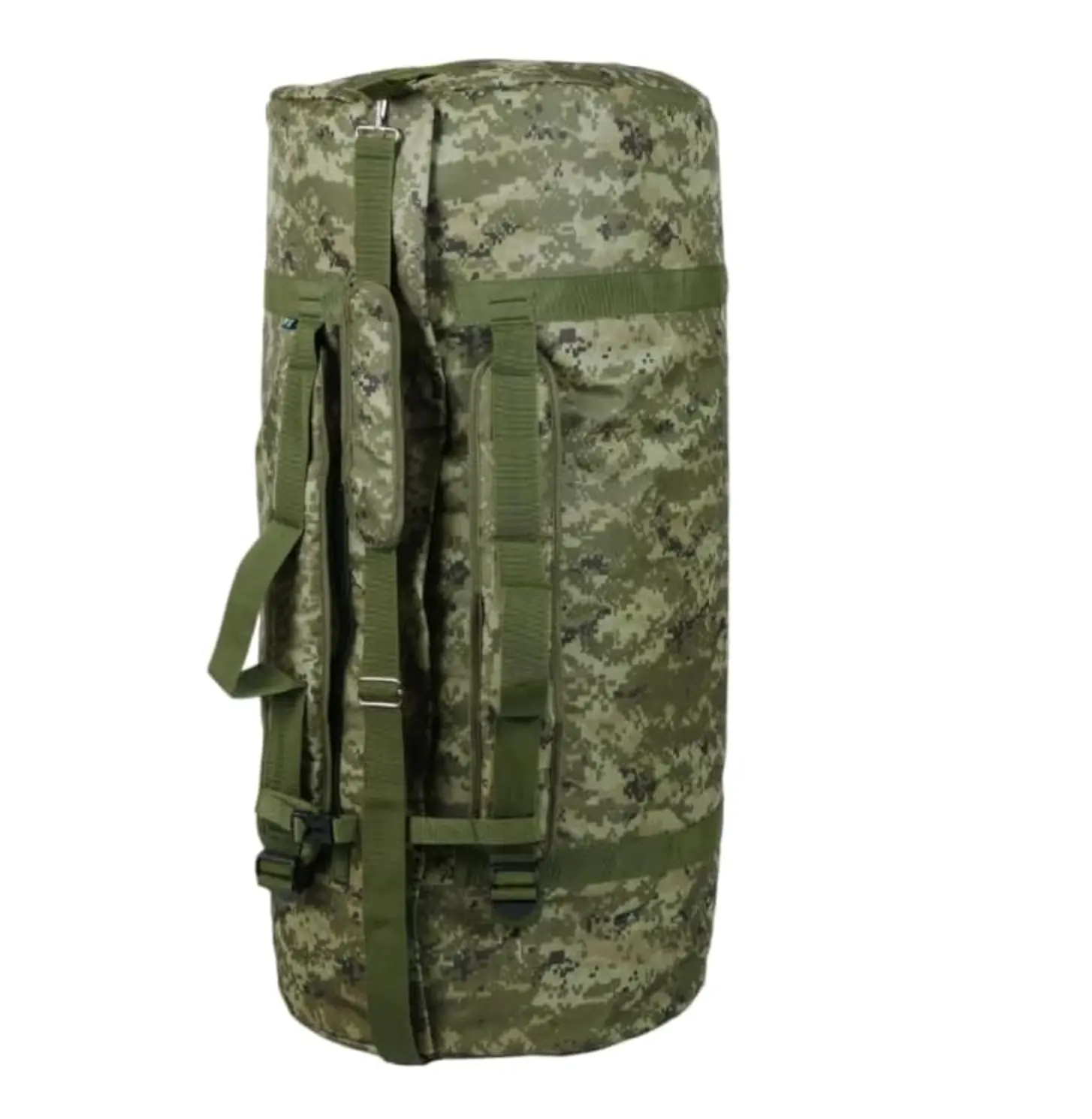Extra Large 140L Duffle Bag Backpack 2-in-1 - Heavy Duty Military Gear Bag Water-Resistant Nylon Tactical Duffel, Outdoor Travel & Hunting Storage (Pixel Camo)
