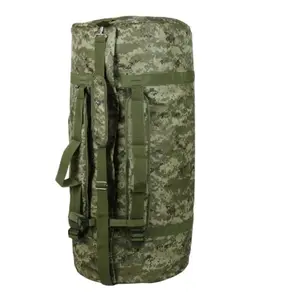 Extra Large 140L Duffle Bag Backpack 2-in-1 - Heavy Duty Military Gear Bag Water-Resistant Nylon Tactical Duffel, Outdoor Travel & Hunting Storage (Pixel Camo)