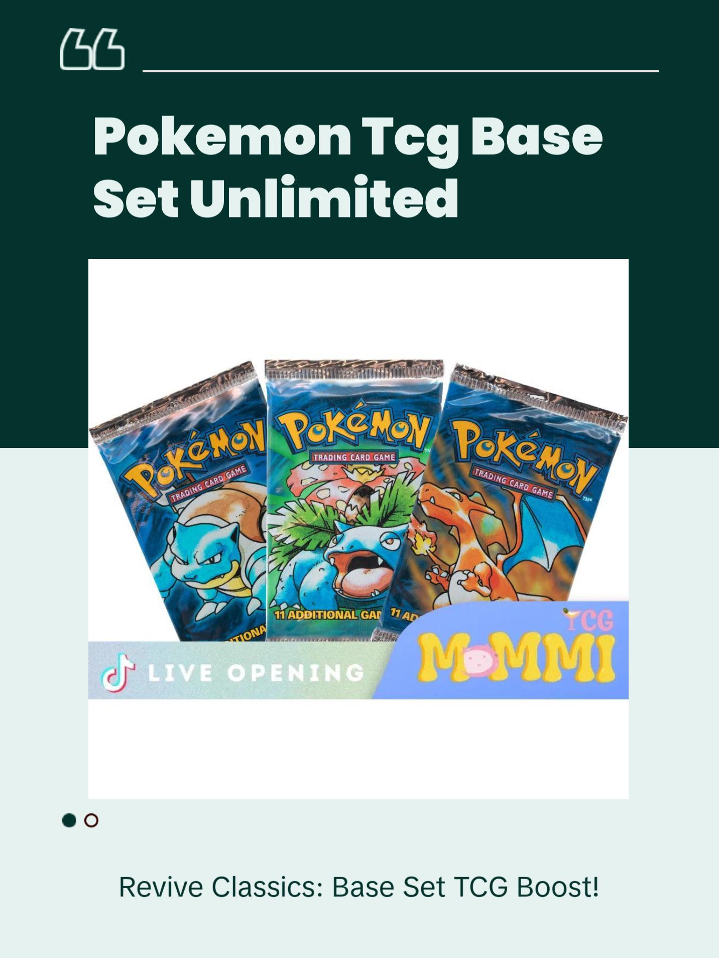 Base Set Unlimited CARDS LIVE OPENING @MommiTCG