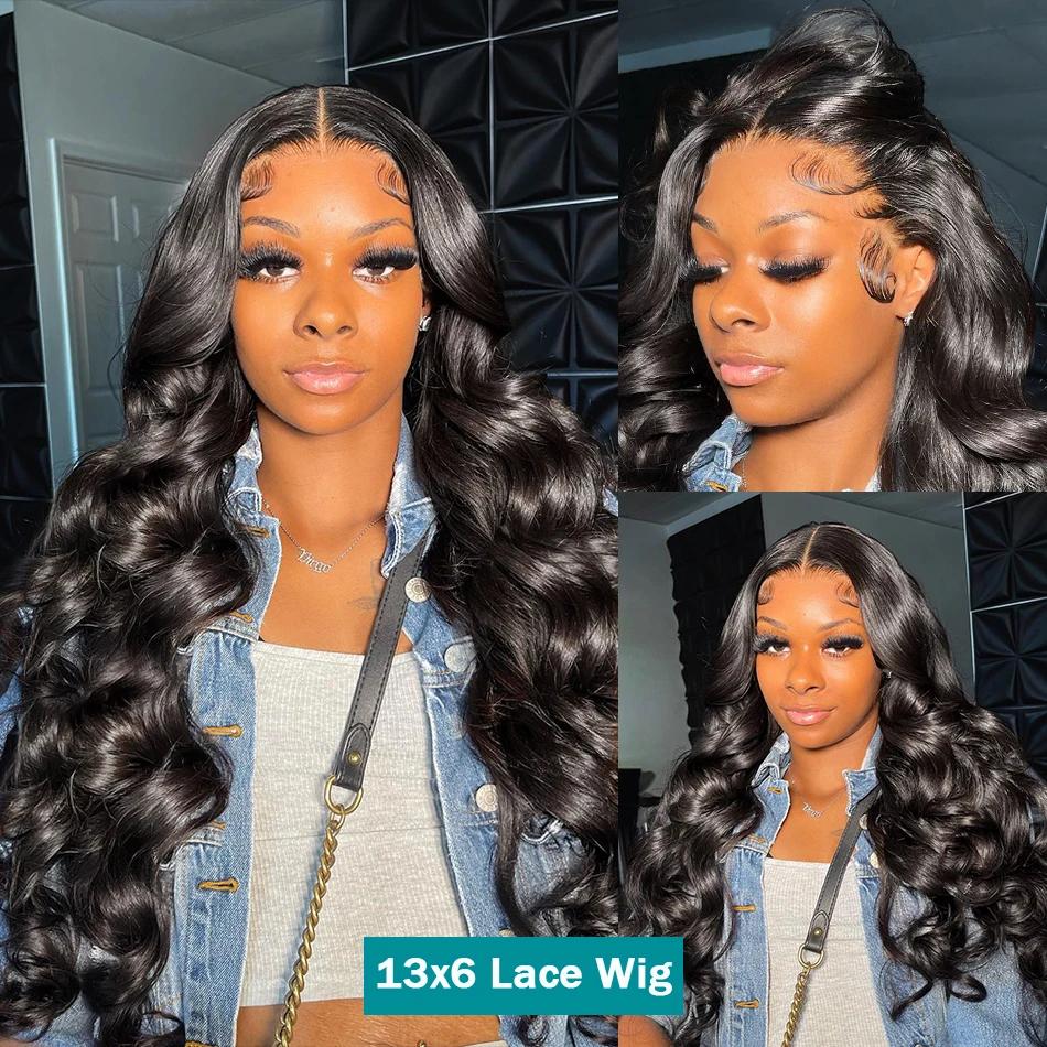 Bling Hair 180Density 13x4 13x6 Transparent Body Wave 30 32 Inches Lace Front Human Hair Wigs Brazilian 360 Frontal Body Wave Hair Wigs For Women TikTokShopBlackFriday
