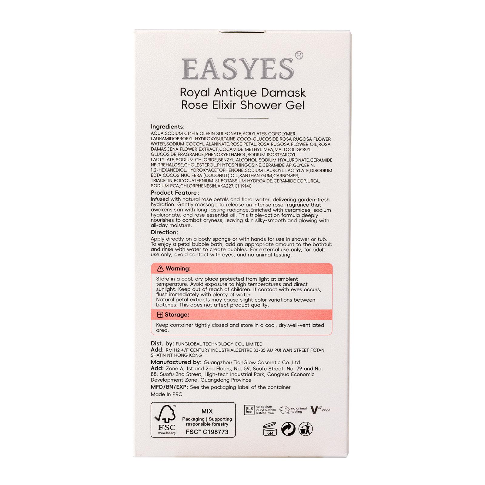 【SW-1】Easyes Rose Essence Native Body Wash - Red rose fragrance 3X repair Deep Moisture Soft Skin for Dry & Sensitive Skin Instant relief of dryness and itching vegan no animal testing The best choice for gifts TikTokShopBlackFriday