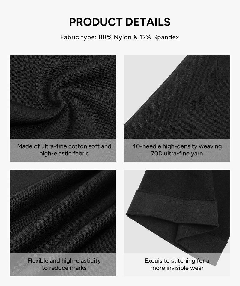 Nebility Men's  Upgraded New Fabric High Compression One-piece Shapewear U-Neck Men's Bodysuit With Abdominal Compression and Body Curves Improvement, Perfect for Gym & Workouts