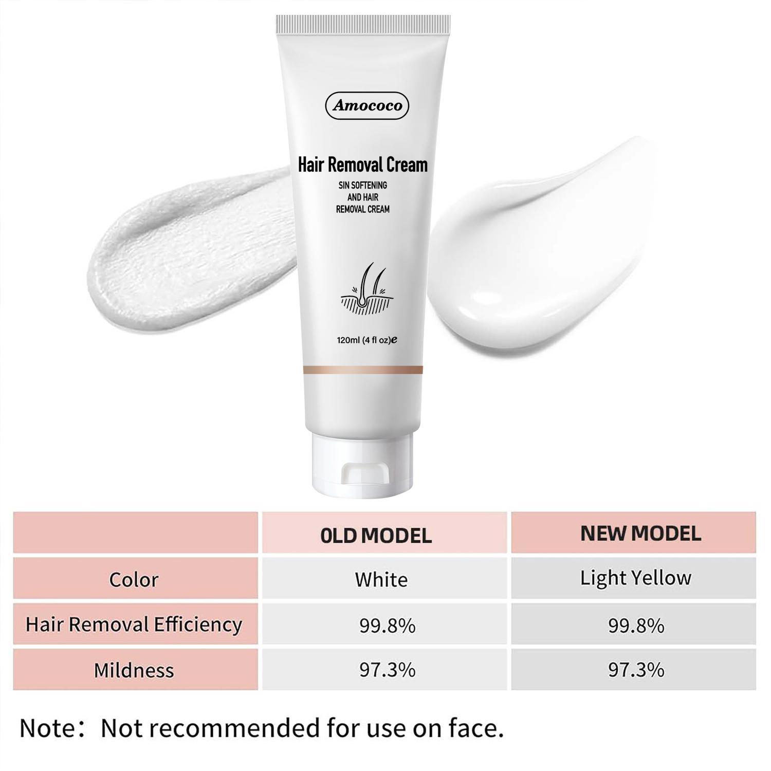 Bikini Gel for Women & Men Epilator Cream Unwanted Hair Removal for All Skin Types 120ml 4.0oz Hair Softening and Removal Cream