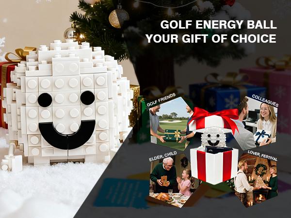 CH NTWH Golf Energy Ball Toy Building Set Compatible with Lego Golf Desk Decor Gag Golf Gift Seize The Day