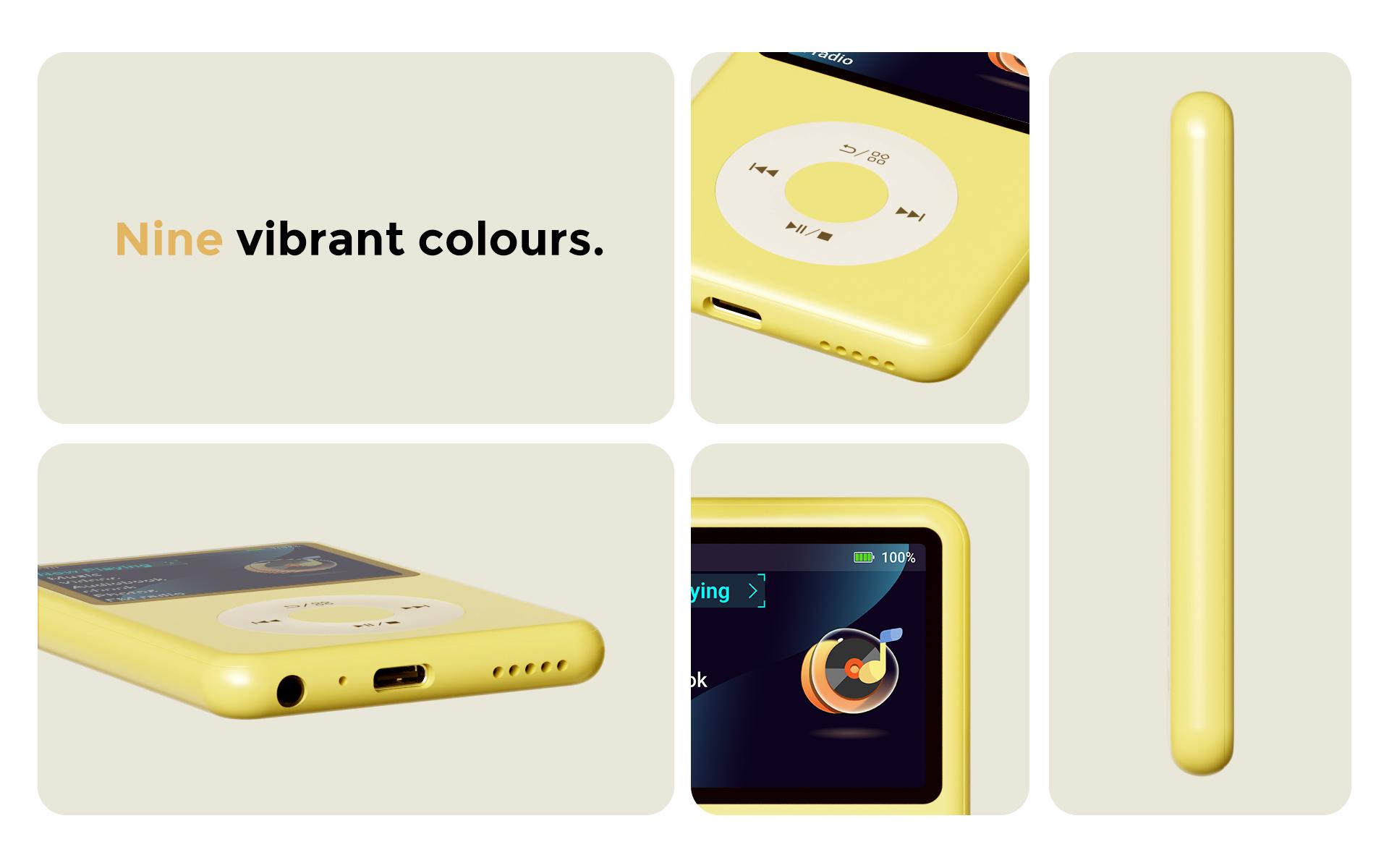 Innioasis Y1 Retro Y2K MP3 Player with Bluetooth 2.4" Portable Mini HiFi Video Upgrade Cool Gift 2025 Walkman-Style Music&Story Player for Kids Classic Click Wheel Control