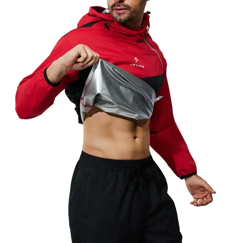 Men's 2-piece sauna jogging set  - Jacket and Pants for Fitness Training Athletic Clothes Athleisure Set tracksuit tracksuits for men