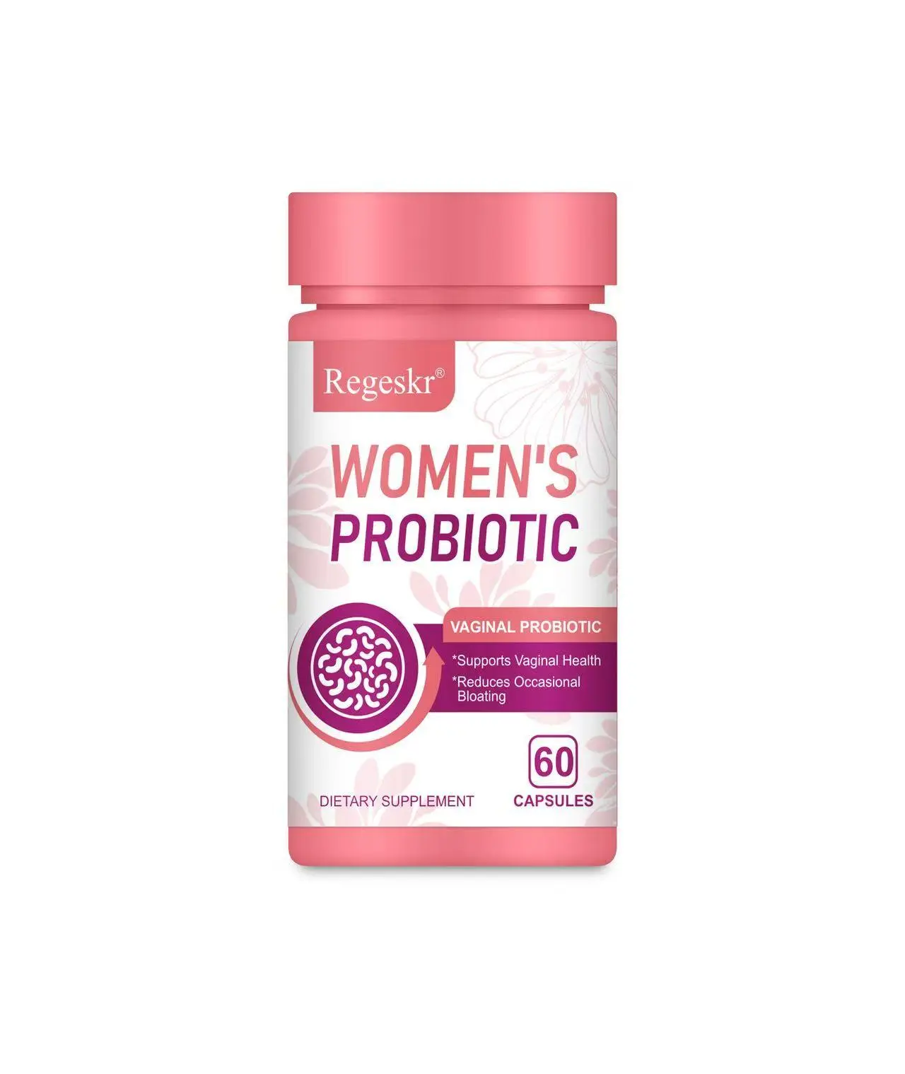 Gut Health Women's Probiotic Capsules – Daily Prebiotic and Probiotic Support for Balance and Comfort – 60 Count Capsules