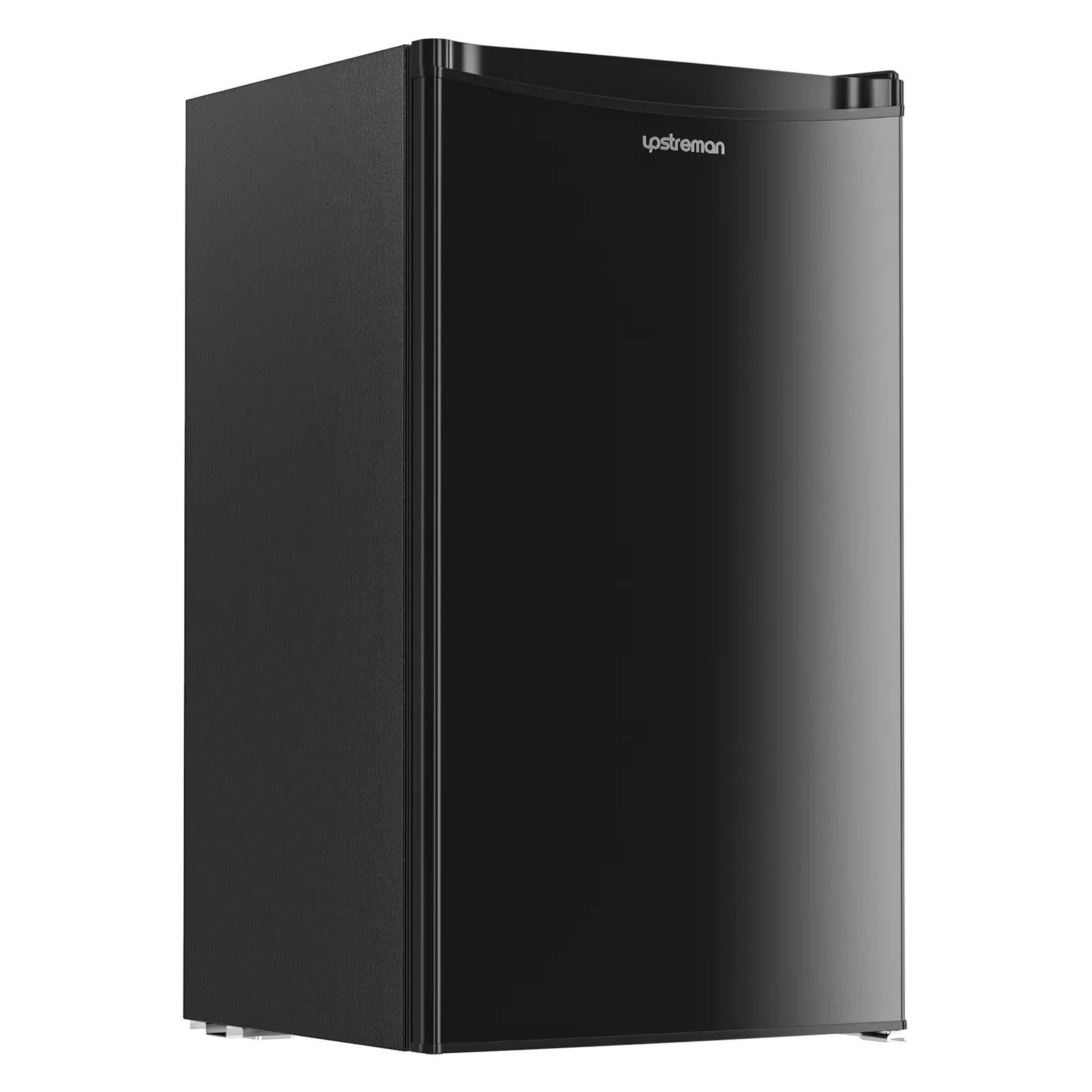 Upstreman mini fridges 3.2 Cu.Ft with Freezer Compact Single-Door Fridge for Dorm Office Bedroom BR321 Adjustable Temperature Thermostat Energy-Efficient Quiet Operation 3 Removable Shelves & Crisper Drawer pantry drink fridge skincare fridge tiktokshopsp