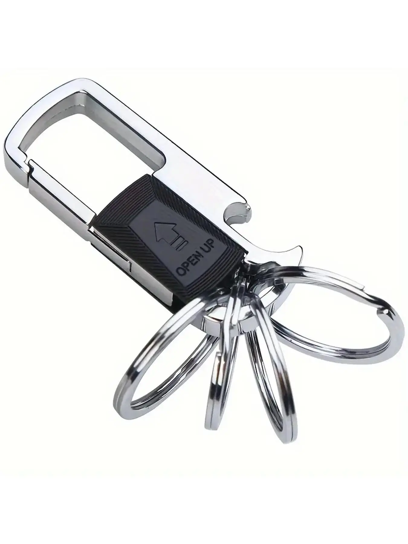 Metal Keychain with Detachable Key Rings, Bottle Opener Keychain, Car Keychain, Creative Gift for Men & Women, Fashion Accessories for Daily Use, Multitool Keychain Opener, Car Key Chains